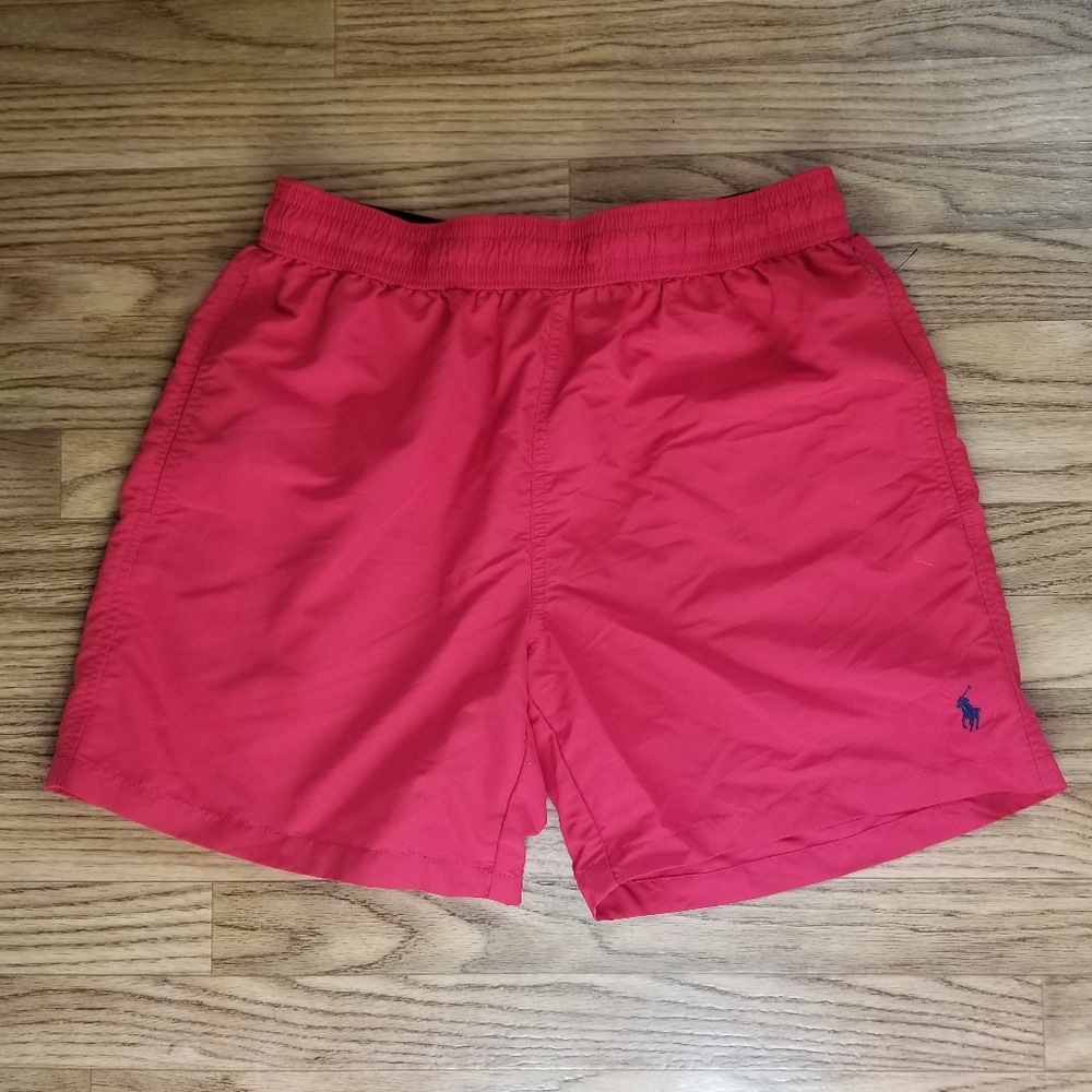Polo Ralph Lauren red swim trunks